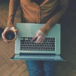 A Man working from home