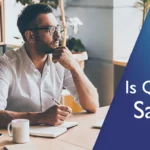 A young businessman wondering Is QNET safe.