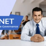 QNET entrepreneur in his office