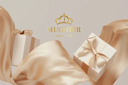 A gift box containing Mugnier Watch from QNET