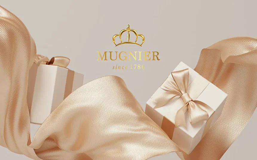 A gift box containing Mugnier Watch from QNET