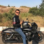 Captian Amit Nighot on his Sports Bike