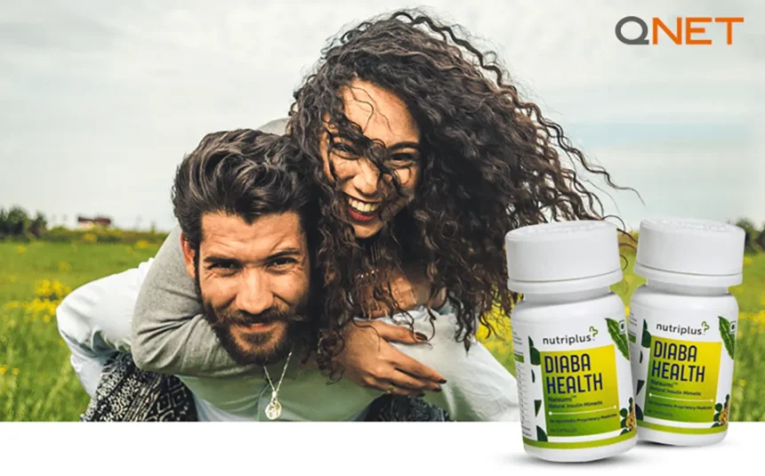 An healthy couple with Nutriplus Diaba Health products