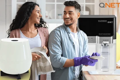 A couple with QNET Home & living Products