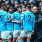 Pep Guardiola coaching his team