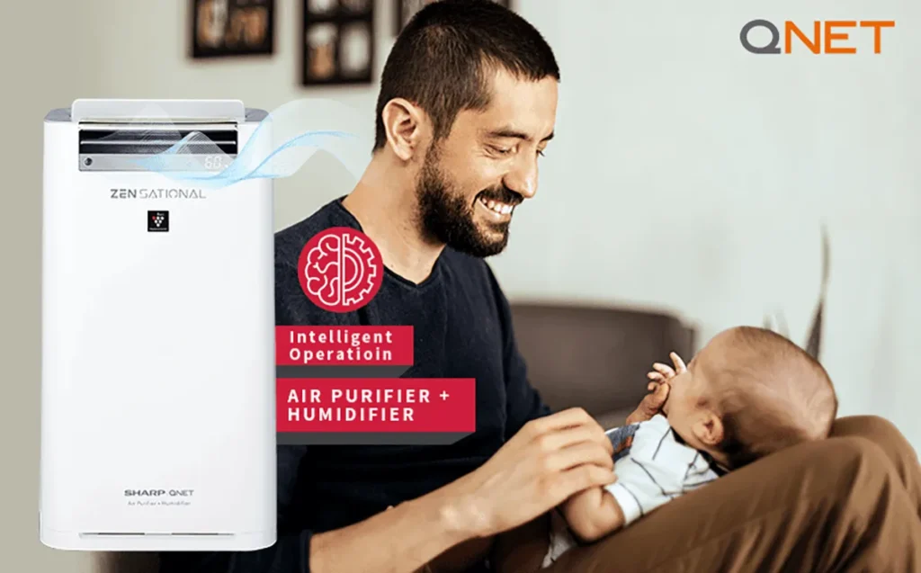 An image featuring SHARP ZENsational Home Air Purifier