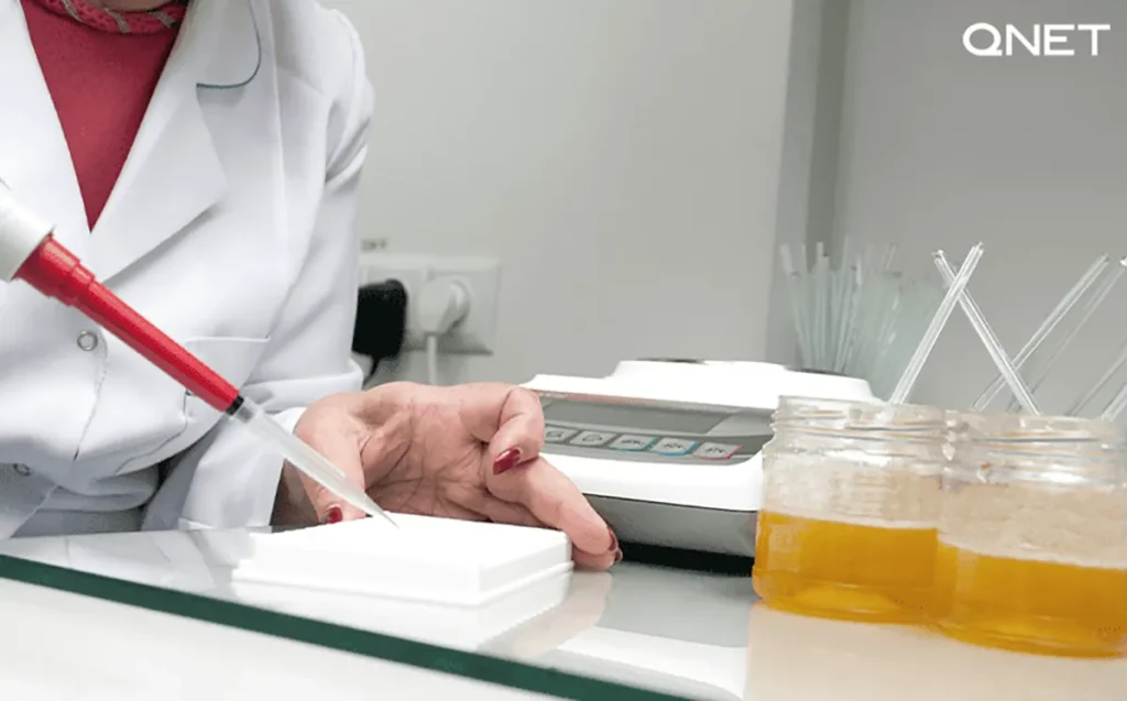 Honey NMR test conducted in a laboratory