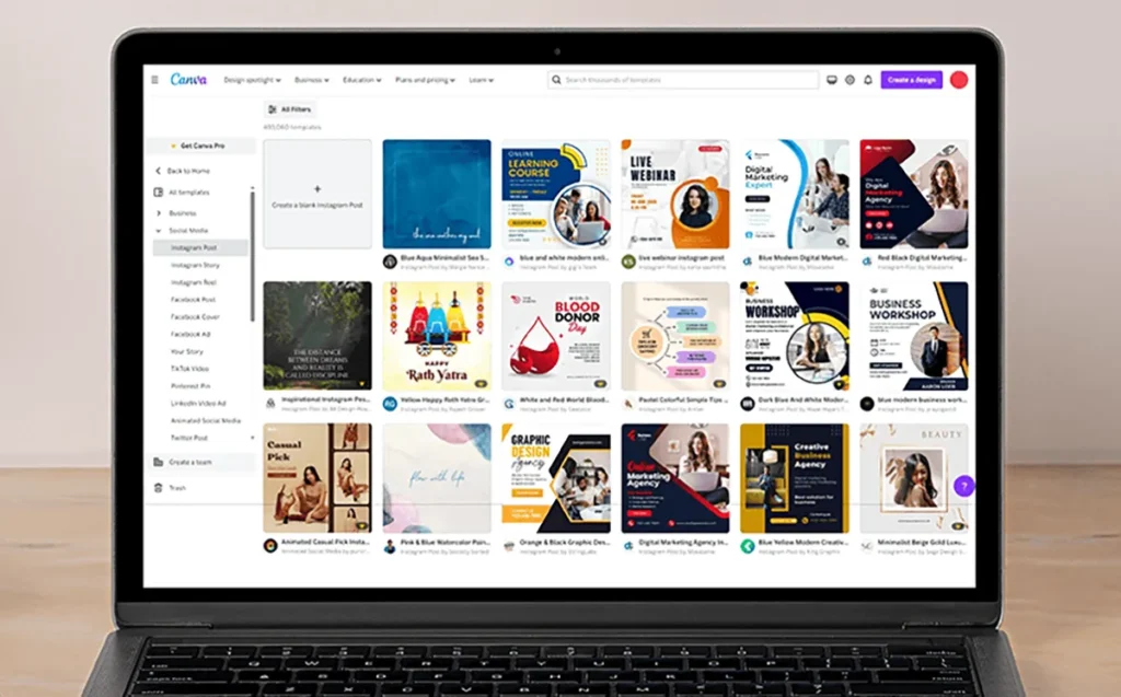 Image showing Canva application