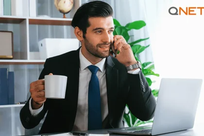 A Direct Seller talking on the phone