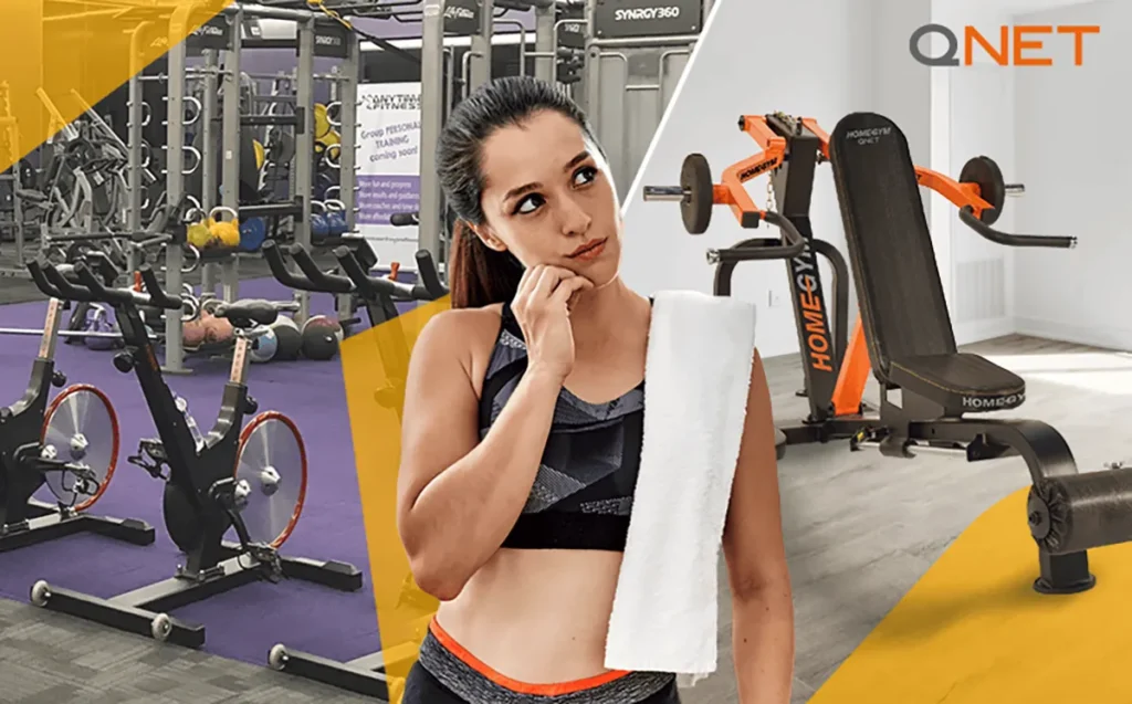 Regular gym vs. Mini homegym equipment