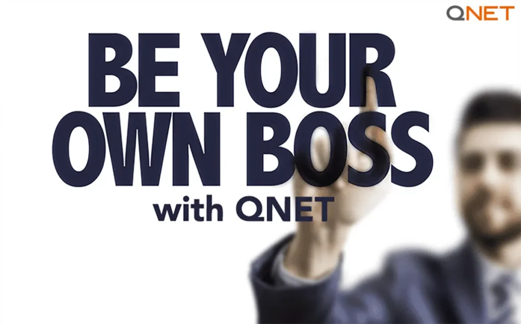 A young man starting his QNET business