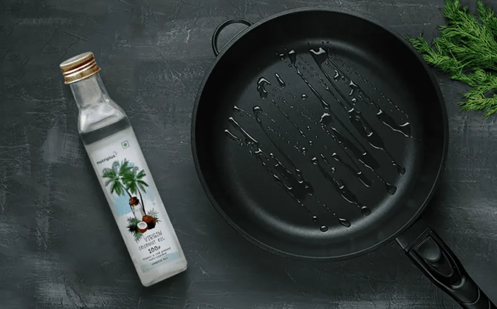 Nutriplus VCO used for stir-frying