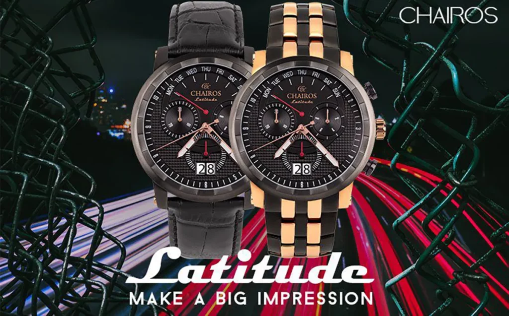 CHAIROS Latitude watch with a creative background