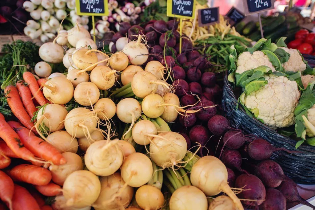 High-fibre foods: Vegetables