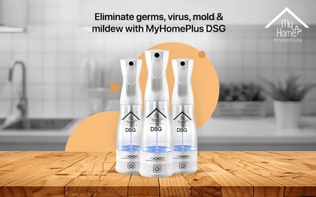 MyHomePlus DSG on a clean table in the kitchen