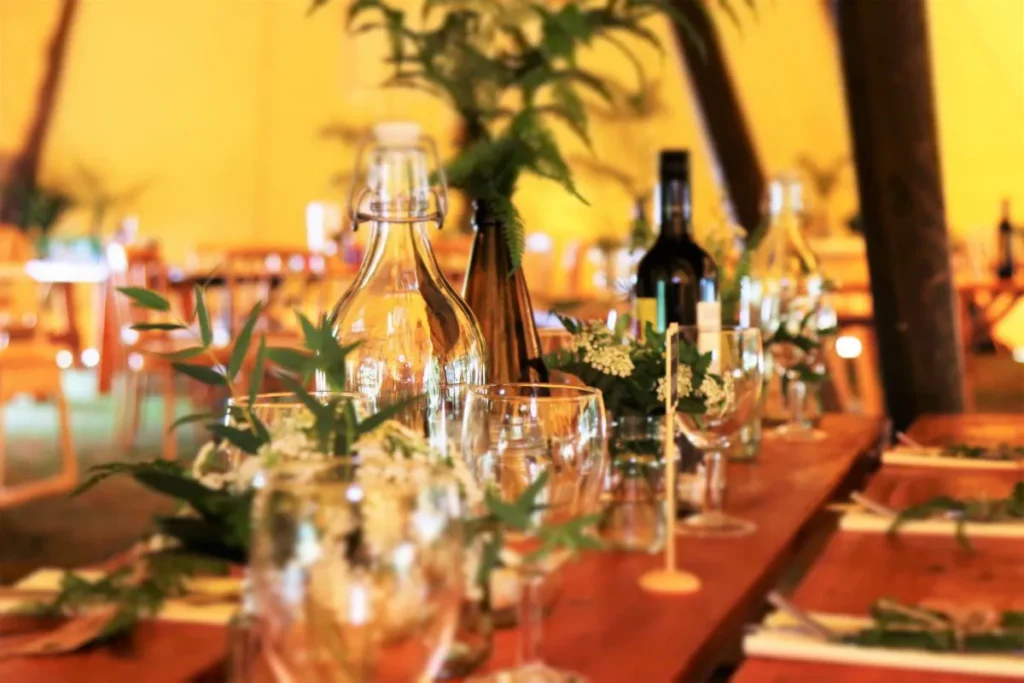 Chairos watches: a beautifully arranged table at an expensive restaurant 