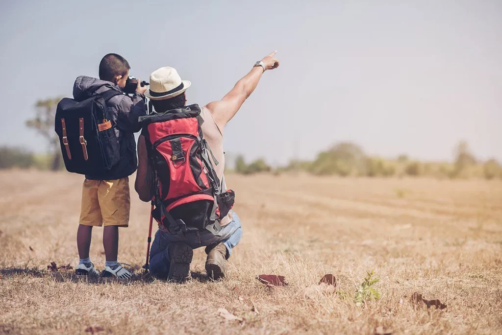 Father's Day: Father and son out on an adventure