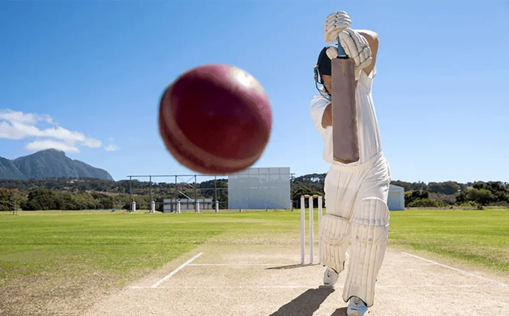 A young Motivated player practising for  ICC World Cup 2023