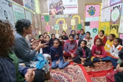 Ms Santhi, RYTHM Foundation meets beneficiaries of 'Safer Cities for Girls'